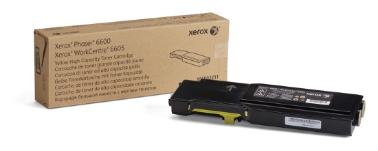 Picture of Xerox Genuine Phaser™ 6600, WorkCentre™ 6605 Yellow Toner Cartridge