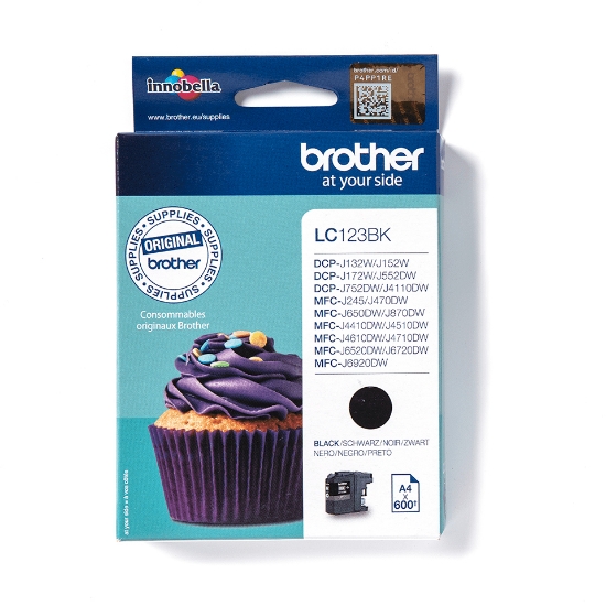 Picture of Brother LC123BK ink cartridge 1 pc(s) Original Black