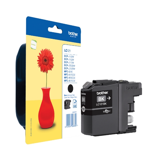 Picture of Brother LC121BKBP ink cartridge 1 pc(s) Original Black