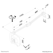 Picture of Neomounts FPMA-HAW200 Medical monitor arm wall 10-27" - h 0-149 cm - gas spring