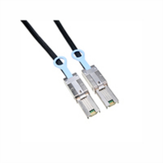 Picture of DELL 470-11676 Serial Attached SCSI (SAS) cable 2 m Black, Silver