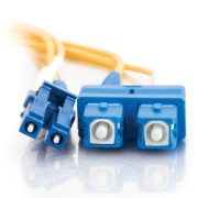 Picture of C2G 85587 InfiniBand/fibre optic cable 2 m LC SC OFNR Yellow