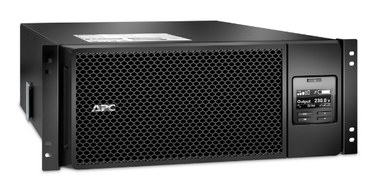 Picture of APC Smart-UPS On-Line SRT6KRMXLI - 6kW/VA, 6x C13 + 4x C19 + hardwire 1 phase output, rack mountable, Embedded NMC