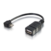 Picture of C2G 0.15m Mobile Device USB Micro-B to USB Device OTG Adapter Cable