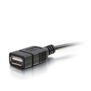 Picture of C2G 0.15m Mobile Device USB Micro-B to USB Device OTG Adapter Cable