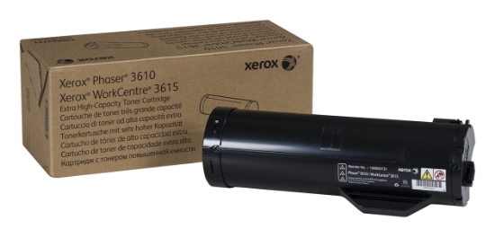 Picture of Xerox Genuine Phaser® 3610, WorkCentre® 3615 Black Extra High capacity Toner Cartridge (25300 Pages) - 106R02731