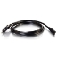Image de C2G 80616 câble électrique Noir 1 m CEE7/7 Coupleur C7