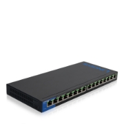 Picture of Linksys 16-Port Desktop Gigabit PoE Switch (LGS116P)