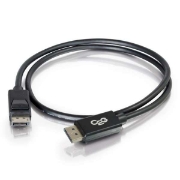 Picture of C2G 2m DisplayPort Cable with Latches 8K UHD M/M - 4K - Black