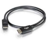 Picture of C2G 2m DisplayPort Cable with Latches 8K UHD M/M - 4K - Black