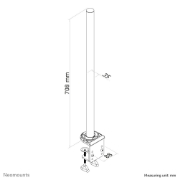 Picture of Neomounts FPMA-D935POLE Extension pole monitor arm - h 70 cm