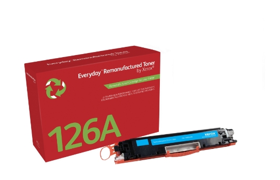 Picture of Everyday Remanufactured Everyday™ Cyan Remanufactured Toner by Xerox compatible with HP 126A (CE311A), Standard capacity