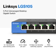 Picture of Linksys 5-Port Business Desktop Gigabit Switch (LGS105)