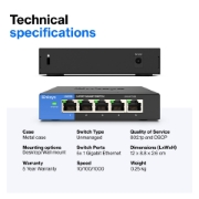 Picture of Linksys 5-Port Business Desktop Gigabit Switch (LGS105)