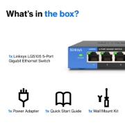 Picture of Linksys 5-Port Business Desktop Gigabit Switch (LGS105)