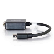 Picture of C2G 20cm Mini DisplayPort to DVI Adapter - Thunderbolt to Single Link DVI-D Converter M/F - Black