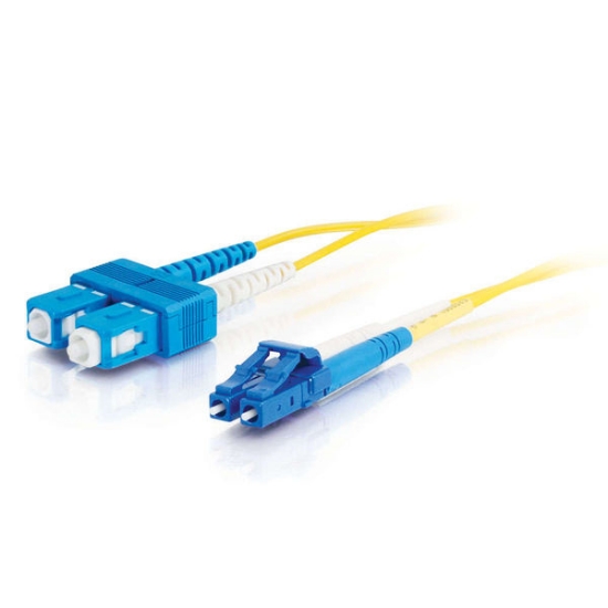 Picture of C2G 85586 InfiniBand/fibre optic cable 1 m LC SC OFNR Yellow
