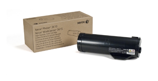 Picture of Xerox Genuine Phaser® 3610, WorkCentre® 3615 Black High capacity Toner Cartridge (14000 Pages) - 106R02722