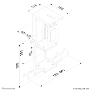 Picture of Neomounts CPU-D075BLACK/LK CPU holder - lockable - max 10 kg - universal
