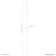 Picture of Neomounts FPMA-CP200BLACK Extension pole TV ceiling mount - h 200 cm