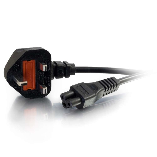 Picture of C2G 2m UK Laptop Power Cord (BS 1363 to IEC 60320 C5)