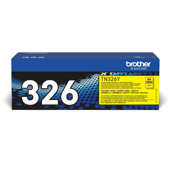 Picture of Brother TN-326Y toner cartridge 1 pc(s) Original Yellow
