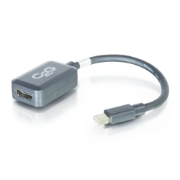 Picture of C2G 20cm Mini DisplayPort to HDMI Adapter - Thunderbolt to HDMI Converter M/F - Black