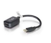 Picture of C2G 20cm Mini DisplayPort to HDMI Adapter - Thunderbolt to HDMI Converter M/F - Black