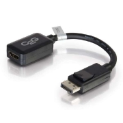 Picture of C2G 20cm DisplayPort to HDMI Adapter - DP Male to HDMI Female - Black