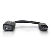Picture of C2G 20cm DisplayPort to HDMI Adapter - DP Male to HDMI Female - Black