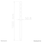 Picture of Neomounts FPMA-CP100BLACK Extension pole TV ceiling mount - h 100 cm