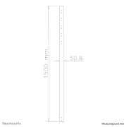 Picture of Neomounts FPMA-CP150BLACK Extension pole TV ceiling mount - h 150 cm