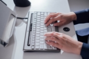 Picture of BakkerElkhuizen S-board 840 keyboard Office USB QWERTY UK English Light grey, White