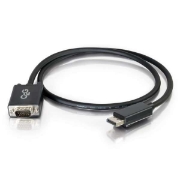 Picture of C2G 2m DisplayPort to VGA Adapter Cable - DP to VGA - Black