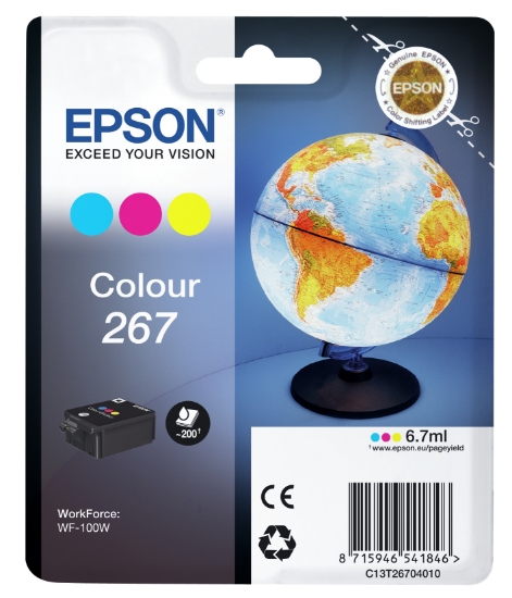 Picture of Epson Globe Singlepack Colour 267 ink cartridge