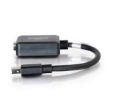 Picture of C2G 20cm Mini DisplayPort to VGA Adapter - Thunderbolt to VGA Converter M/F - Black