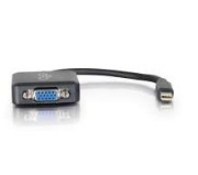 Picture of C2G 20cm Mini DisplayPort to VGA Adapter - Thunderbolt to VGA Converter M/F - Black