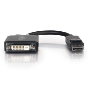 Picture of C2G DisplayPort to DVI-D Adapter Converter - Single Link DVI-D Video Adapter M/F - Black