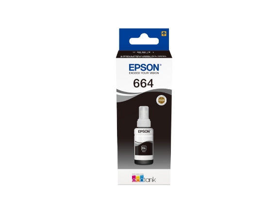 Picture of Epson 664 Ecotank Black ink bottle (70ml)