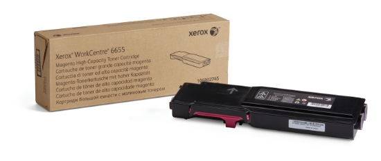 Picture of Xerox Genuine WorkCentre® 6655​/​6655i Magenta High capacity Toner Cartridge (7500 Pages) - 106R02745