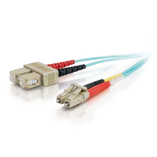 Picture of C2G 85532 InfiniBand/fibre optic cable 2 m LC SC OFNR Turquoise