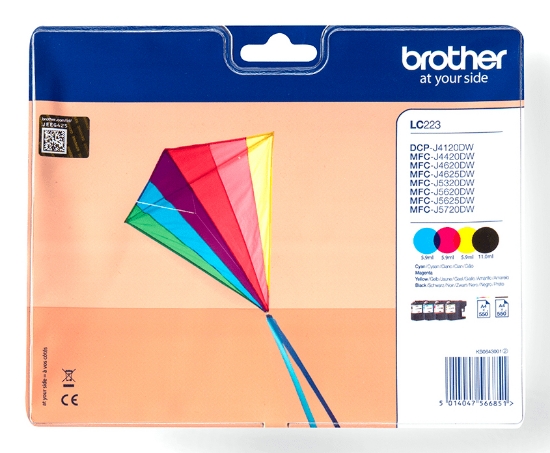 Picture of Brother Genuine LC223VALBP Ink Cartridge Multipack