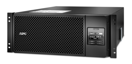Picture of APC Smart-UPS On-Line, 6kVA/6kW, Rackmount 4U, 230V, 6x C13+4x C19 IEC outlets, Network Card, Extended runtime, W/ rail kit, 6-year warranty