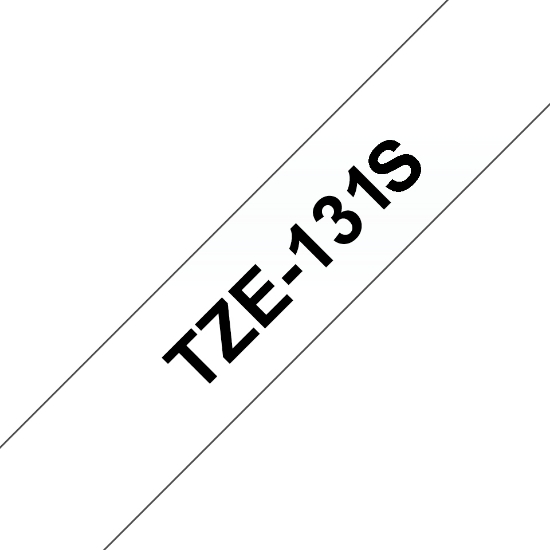 Picture of Brother TZE131S label-making tape Black on transparent TZe