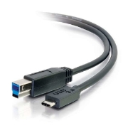 Picture of C2G 3m USB 3.1 Gen 1 USB Type C to USB B Cable M/M – USB C Cable Black