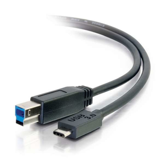 Picture of C2G 3m USB 3.1 Gen 1 USB Type C to USB B Cable M/M – USB C Cable Black