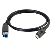 Picture of C2G 3m USB 3.1 Gen 1 USB Type C to USB B Cable M/M – USB C Cable Black