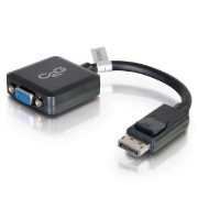 Picture of C2G 20cm DisplayPort to VGA Adapter Converter - DP Male to VGA Female - Black