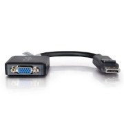 Picture of C2G 20cm DisplayPort to VGA Adapter Converter - DP Male to VGA Female - Black