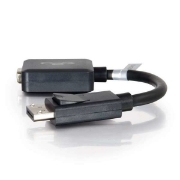 Picture of C2G 20cm DisplayPort to VGA Adapter Converter - DP Male to VGA Female - Black